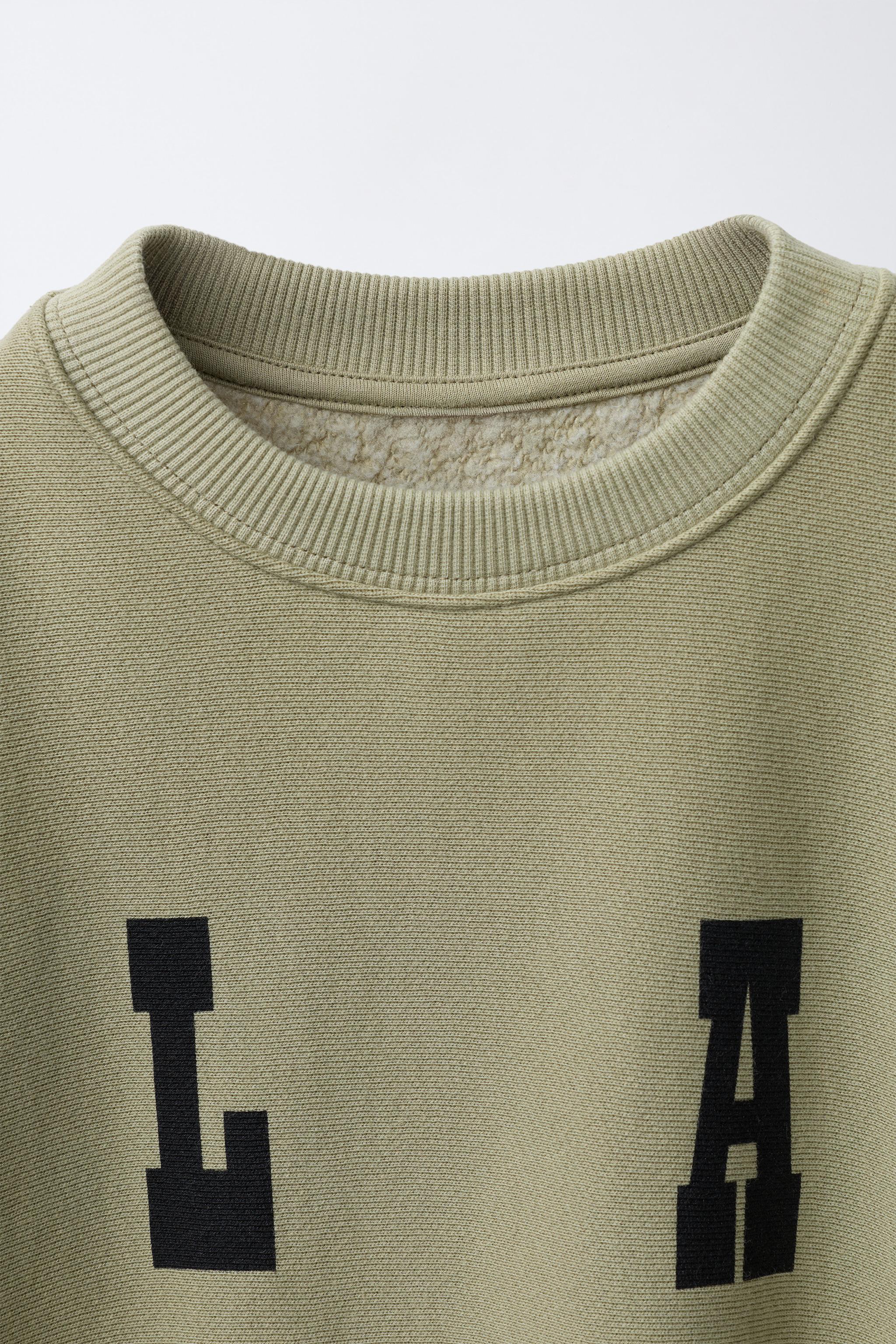 TEXT PRINT SWEATSHIRT